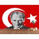Ay Yıldızlı Atatürk Duvar Kumaşı